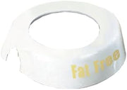 TableCraft CB19 Dispenser ID Collar, "Fat Free", fits Model Numbers 483 & 484, White Plastic Collar, Beige Print, Made in USA, 1 Each