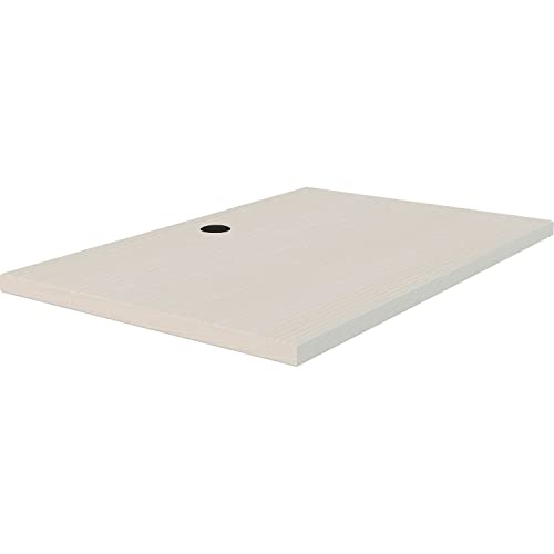 Interion Modular Partition Desktop by Global Industrial – Laminate, White, Model GF-TWRS3624WG