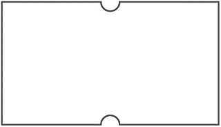 DayMark Safety Systems IT120692 DuraMark Date Coder Blank Permanent Label, for DM3 SpeedyMark 10 1-Line Marking Gun, White (8,000 Labels)