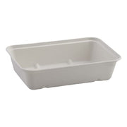 Rectangular Pulp Deli Container 6" x 9" by Sabert – 30 oz., 30.0 ounces, Molded Fiber Pulp, beige, Model 46130F300