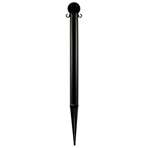 Ground Poles by Mr. Chain – 16.25"L x 14.13"W x 32"H, Hdpe With Uv Inhibitors, Black, Model 95503
