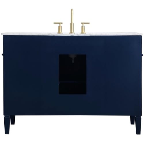 Elegant Decor 48" - Single / Blue,gold / Modern Bathroom Vanities