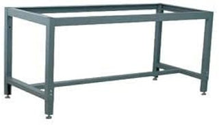 Adjustable Height Box Tube Workbench Frame, 52" W X 27" D, Blue