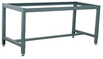 Adjustable Height Box Tube Workbench Frame, 52" W X 27" D, Blue