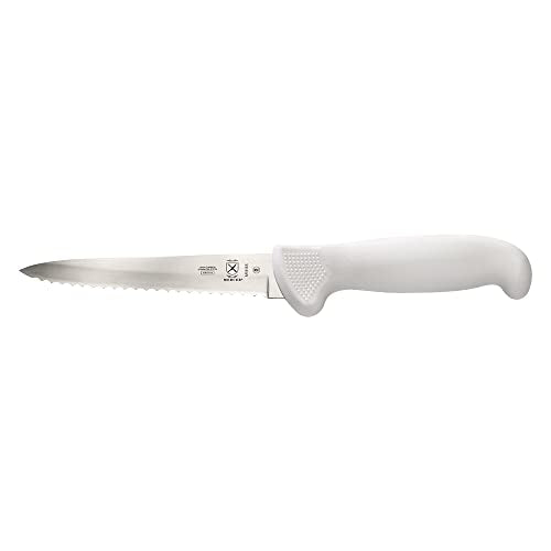 Mercer Culinary 5" / White / Wavy Edge Utility Knife 5 Inch Boning Knives