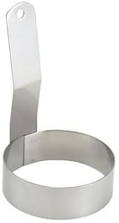 Winco EGR-3 Silver 3" Round Egg Ring-EGR-3
