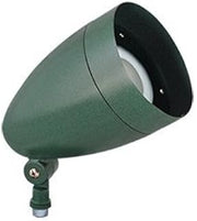 RAB Lighting HBLED13YVG Verde Green LFlood Light 13W Warm LED Bullet w/ Hood & Lens Flood Reflector
