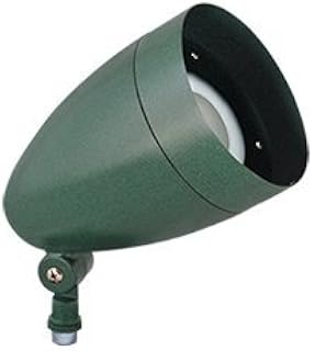 RAB Lighting HBLED13YVG Verde Green LFlood Light 13W Warm LED Bullet w/ Hood & Lens Flood Reflector
