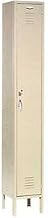 Global Industrial Single Tier Locker 12x15x72 1 Door, Unassembled, Tan