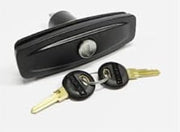 LEER 51878 Replacement Pop-Up T-Handle for Truck Covers or Tonneau Covers, Low-Profile Mount Design, Black