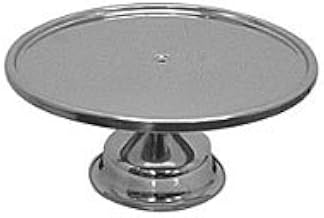 Thunder Group SLCS001 Cake Stand, 13-1/4" Dia., Stainless Steel, Mirror Finish