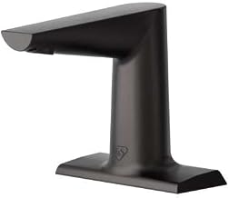 ECW-3163-MB WaveCrest Electronic Sensor Medical Fct, 4" Deck Mount, Matte Black, 0.5 GPM / 1.9 LPM VR Hidden Spray Device