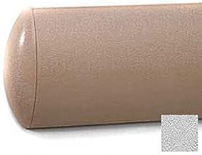 Crescent Series Wall Guard, Aluminum Retainer, 5" H x 12'L, Silver Gray
