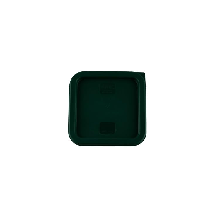 CAC Poly Square Cover FSQ-24CV-G Green for Food Storage Container 2 Quart and 4 Quart by CAC China – Polycarbonate (PC)