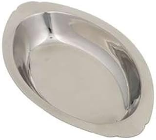Royal Industries Oval Au Gratin, Stainless Steel, 15 oz, Silver