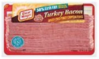 Kraft Oscar Mayer Louis Rich Sliced Turkey Bacon, 12 Ounce -- 16 per case.