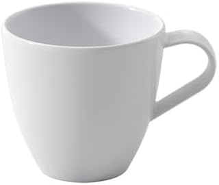 Villeroy & Boch Pura Espresso Cup, Approx. 7.5 x 5.7 x 5.1 cm, Pure White, Dishwasher Safe & Microwave Safe, Flowing Shape, Premium Bone Porcelain, Made in Germany