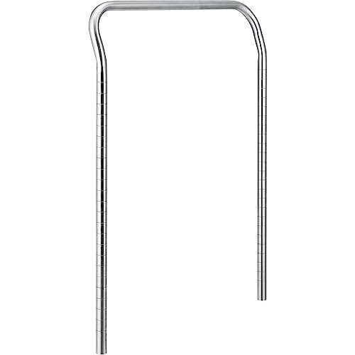 Poly-Z-Brite Utility CART Handle 24W by Nexel – Alloy Steel, Silver, Model AH24Z