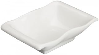 Winco WDP021-107, 5-1/4 X 3-7/8'' Porcelain Mini Dish, 4 Oz Ceramic Small Bowl w/Handle, 36/CS