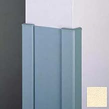 End Wall 90 Corners, 2'' Wings, 8'H W/Caps, 6"W, Pale Yellow, Aluminum