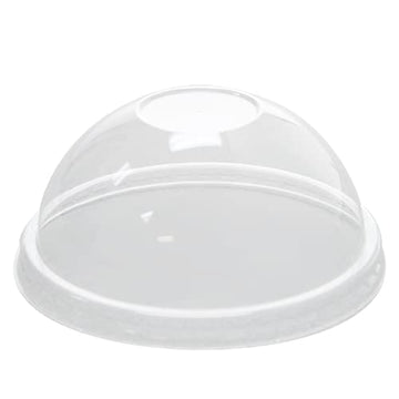 Karat 12oz PET Plastic Food Container Dome Lids (100mm) by TEA ZONE – 100mm, PET - Polyethylene Terephthalate, Clear, Model C-KDL106-PET