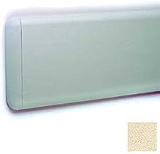 Wall Guard W/Rounded Top & Bottom Edges, 7-3/4"H x 12'L, Ivory