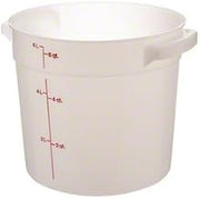 Cambro Plastic Storage Round Food Container White, 6 qt. | 1/Pack