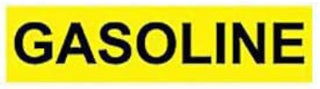 Pipe Marker - Pressure-Sensitive - Gasoline, Pack Of 25, Yellow, For Pipe Over 2-1/4",14"W