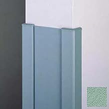 End Wall 90 Corners, 2'' Wings, 12'H W/Caps, 6"W, Pale Jade, Aluminum