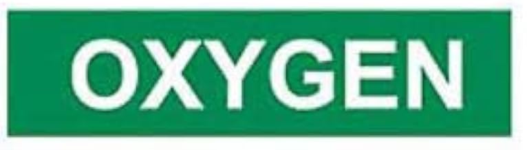 Pipe Marker - Pressure-Sensitive - Oxygen, Pack Of 25, Green, For Pipe Over 1-1/8",7"W