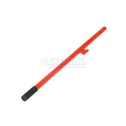 Standard 55 Gallon Drum Cradle with 2-1/2" Polyolefin Wheels by Global Industrial – 31.75"L x 19.75"W x 20"H, Steel, Red, Model 233572