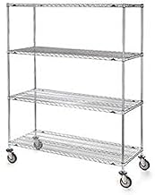 METRO Super Erecta Shelf Trucks with Wire Shelves - 48" Wx24 D Shelf - 79" H