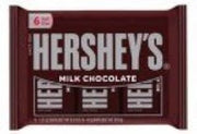 HERSHEY'S Milk Chocolate Bars 6 pk (Pack of 24)