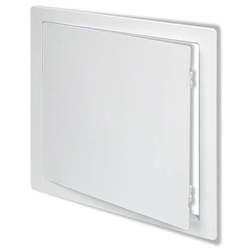 Access Door by Acudor – 12"L x 12"W x 1"H, Plastic, White, Model PA0808