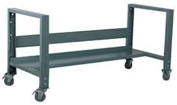 Basic Mobile Frame W/Solid Bottom, 27" D X 76" H, Black