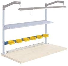 Global Industrial Bin Rail for Workbench, 48" W, Blue