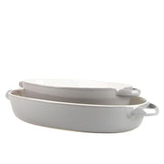 10 Strawberry Street Gray / 13" & 10.5" / Oval Bake & Serve Sets