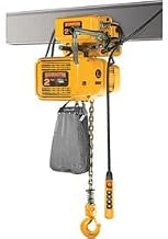 NER Dual Speed Elec Hoist w/Motor Trolley - 1-20' Lift, 1/2 Ton, 18/3 ft/min, 460V