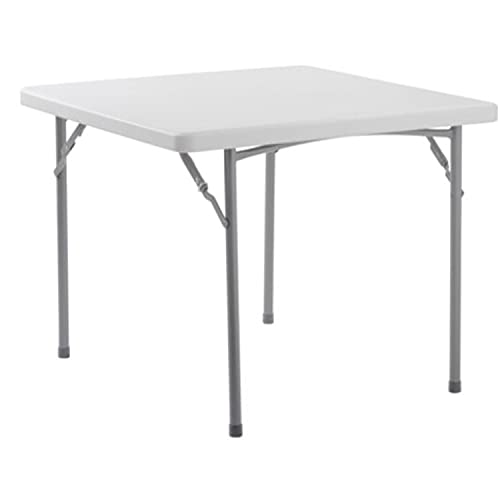 36" x 36" Plastic Folding Table by Global Industrial – 36" x 36" x 29", Plastic, White, Model INT-BT3636-21