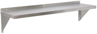 Stainless Steel Commercial Wall Shelf ( 12 W x 48L )18 Ga. with Mounting Brackets NSF APPROVED ROYAL INDUSTRIES