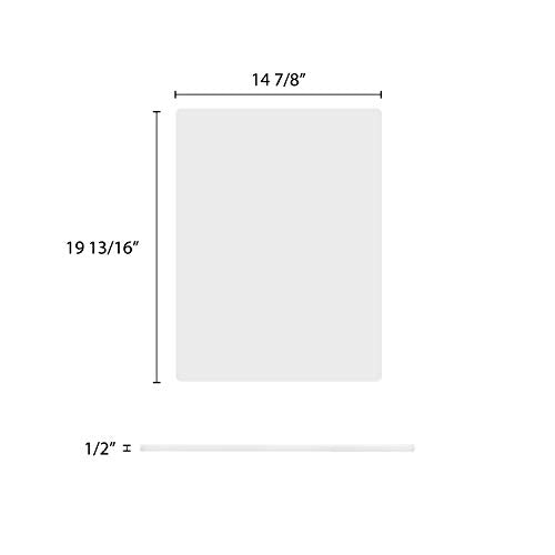 Excellanté 20"L x 15.5"W / White / 1 Cutting Boards