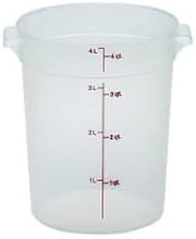 Cambro RFS4PP190 Round Storage Container 4 Qt, 6 Pack