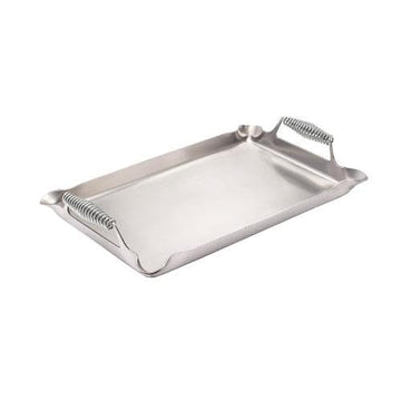 Removable Stainless Steel Griddle Plate by Crown Verity – 21.5" x 14" x 0.2", Stainless Steel, Model CV-SP-1423