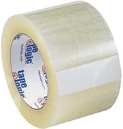 Tape Logic Quiet Carton-Sealing Tape, 3" Core, 2.6-Mil, 3" x 110 Yd, Clear, Pack of 6