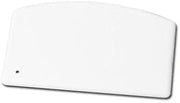Winco PDS-5 White 2-Piece 5-1/2" X 3-3/4" Plastic Dough Scraper-PDS-5