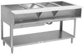 Advance Tabco WB-2G-LP Water Bath Hot Food Table, LP Gas, 31-13/16"W x 30-5/8"D x 34-3/8"H, with (2) 12" x 20" Well Openings