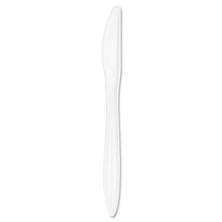 NEW - Style Setter Mediumweight Plastic Knives, White, 1000/Carton - K6BW