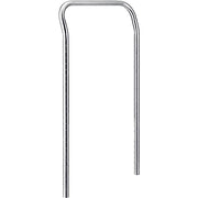 Stainless Steel Utility CART Handle 18W by Nexel – Alloy Steel, Silver, Model AH18S