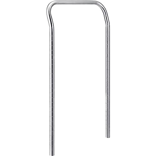 Stainless Steel Utility CART Handle 18W by Nexel – Alloy Steel, Silver, Model AH18S