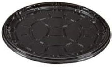 PartiPak PETE Black Round Everyday Tray, 16 inch - 50 per case.